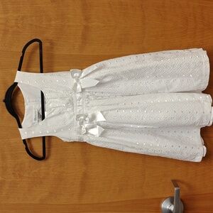 Bonnie Jean Girl's Lined White Dress